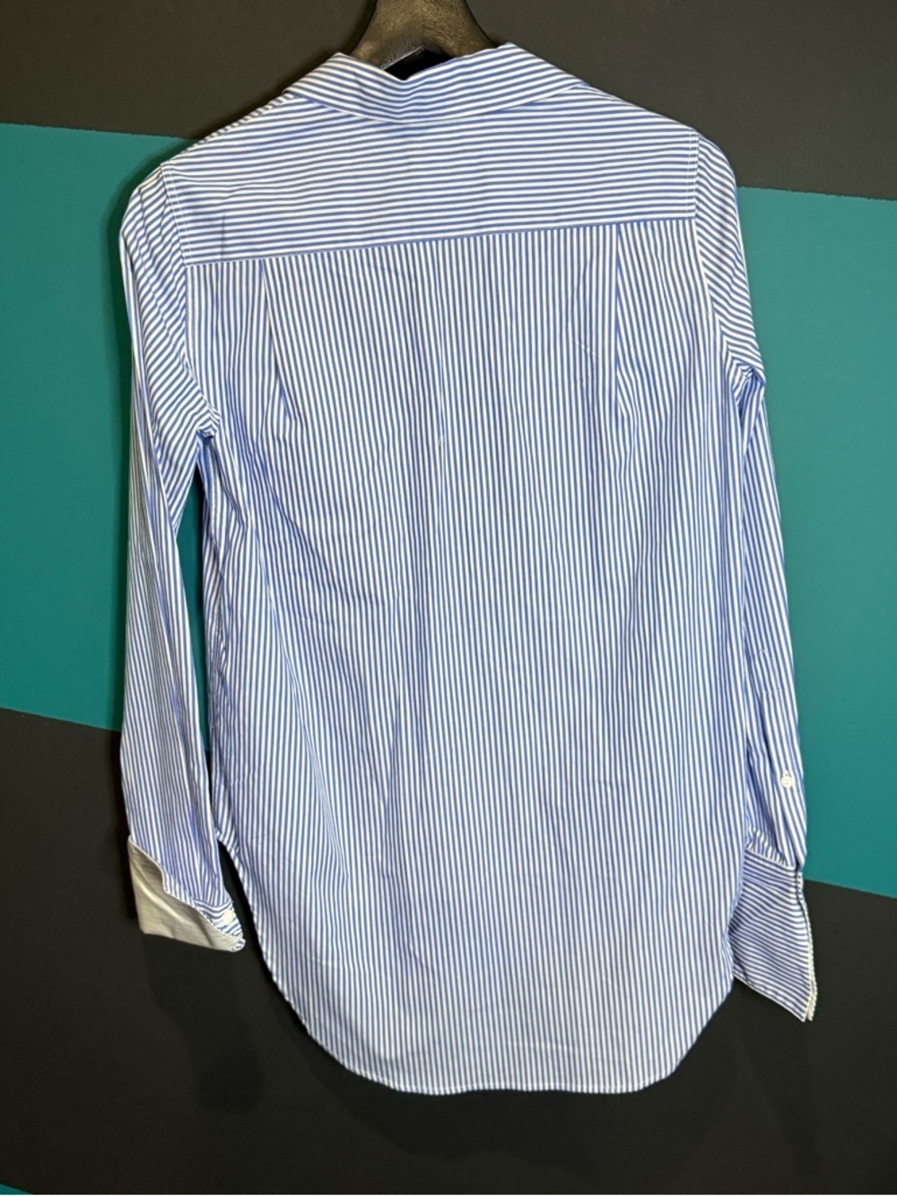 rag & bone Blue and White Striped Shirt Preppy Business Casual size XS - Picture 6 of 12